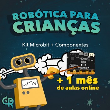 Kit Microbit + Componentes + 1 mês de aulas online